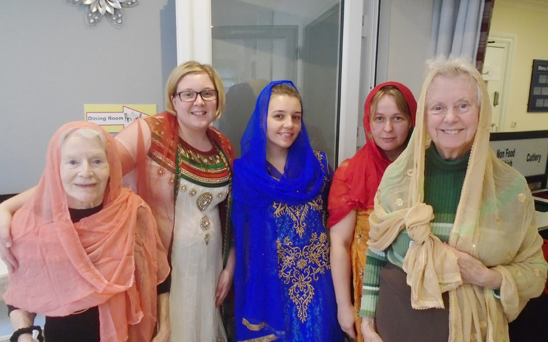 Indian Theme day at The Old Downs Residential Care Home