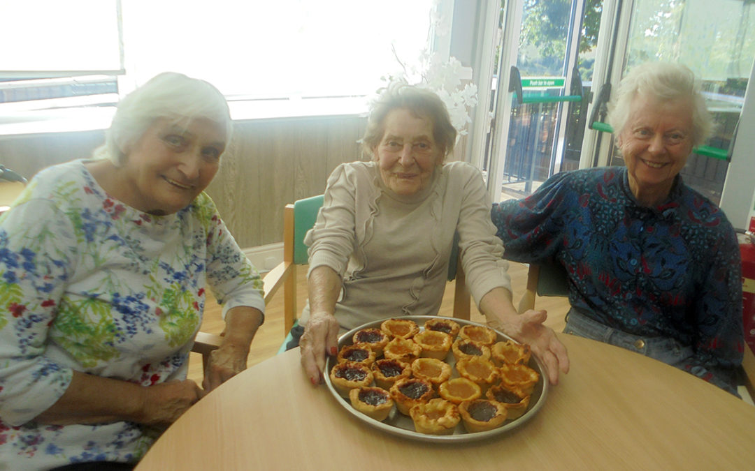 Jam tart making at The Old Downs Residential Care Home