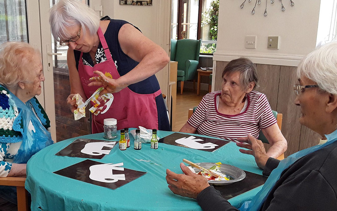Crumble and Creative Mojo at The Old Downs Residential Care Home