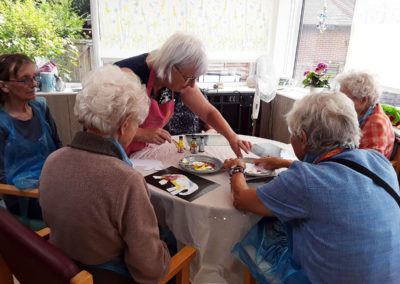 Creative Mojo arts and crafts session at The Old Downs Residential Care Home