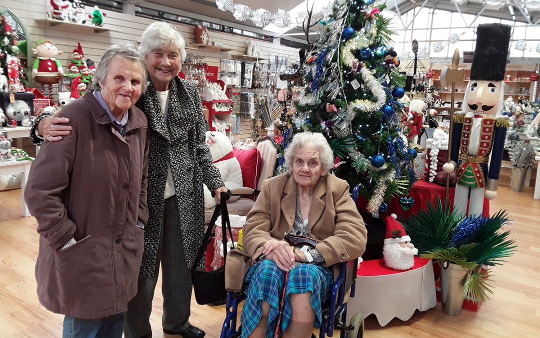 The Old Downs Residential Care Home residents enjoy festive garden centre trip