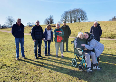 The Old Downs Residential Care Home residents posing for a photo at Knole Park