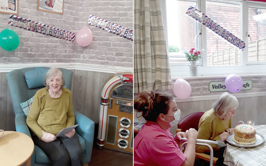 Happy birthday Vera at The Old Downs Residential Care Home
