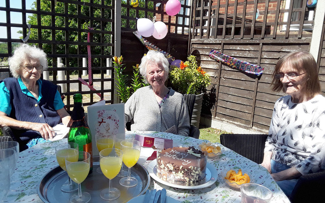 Birthday wishes to Margaret at The Old Downs Residential Care Home