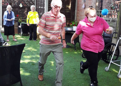 The Old Downs Residential Care Home egg and spoon race