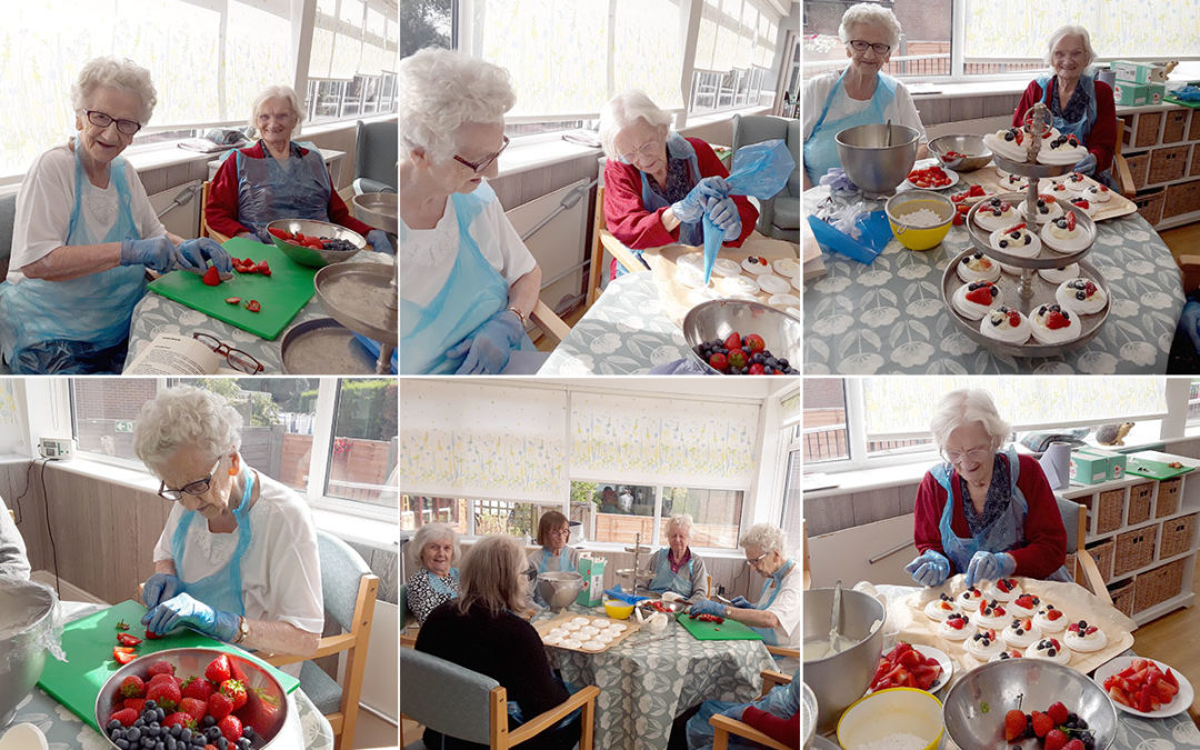 The Old Downs Residential Care Home ladies create magnificent meringues
