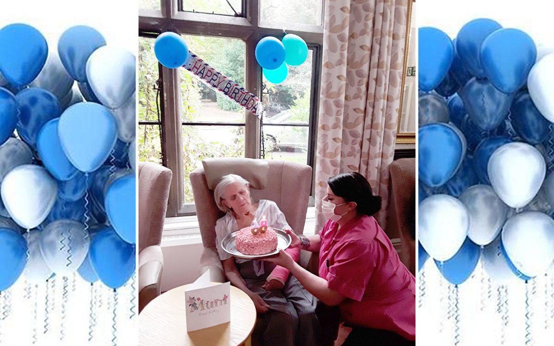 Happy birthday to Violet at The Old Downs Residential Care Home