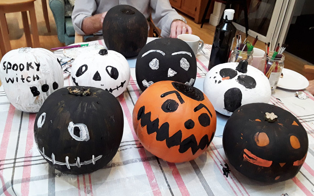 Halloween crafts and fun at The Old Downs Residential Care Home