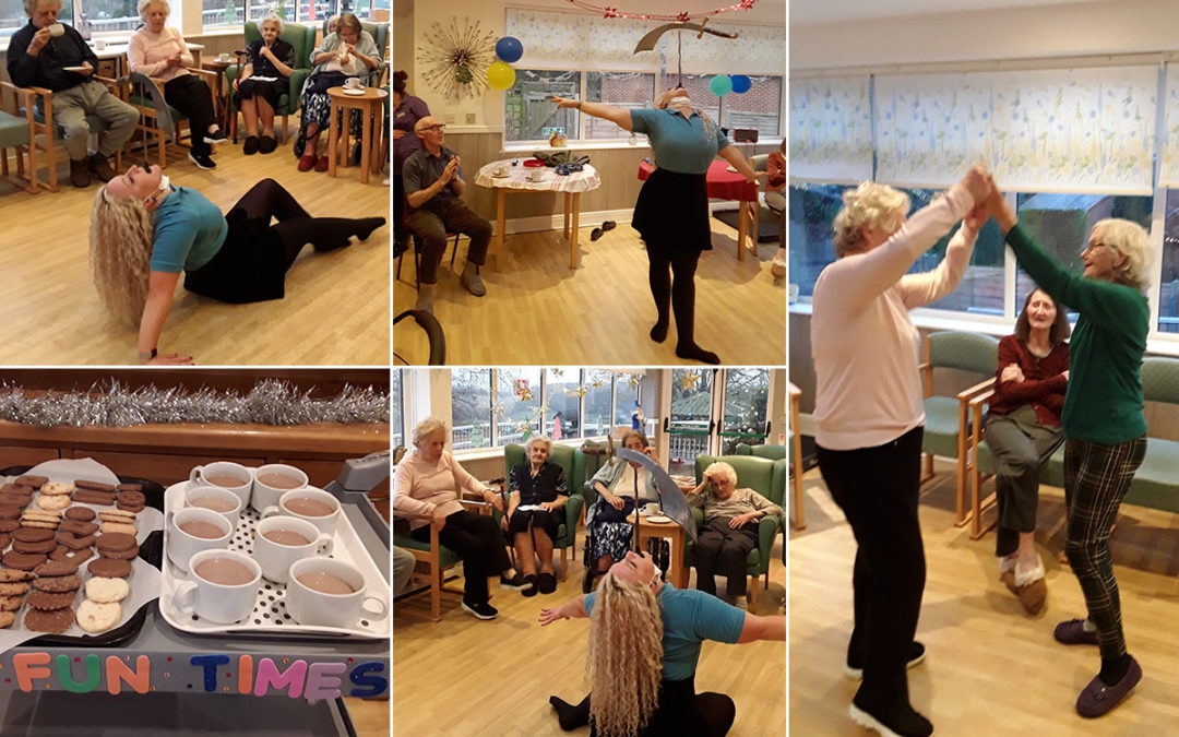 Circus party at The Old Downs Residential Care Home