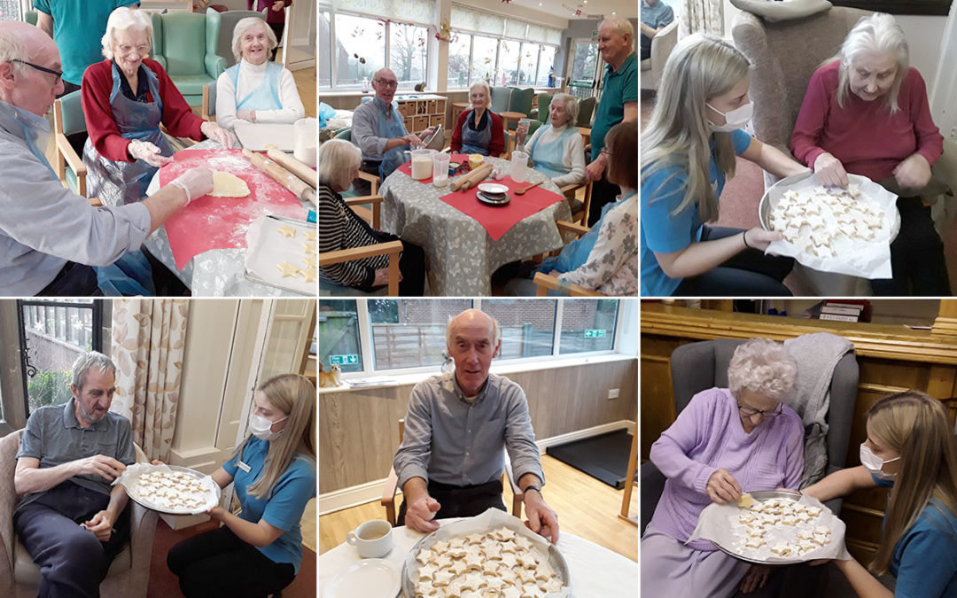 Shortbread making at The Old Downs Residential Care Home