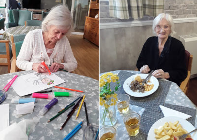 Celebrating Burns Night with colouring and haggis at The Old Downs
