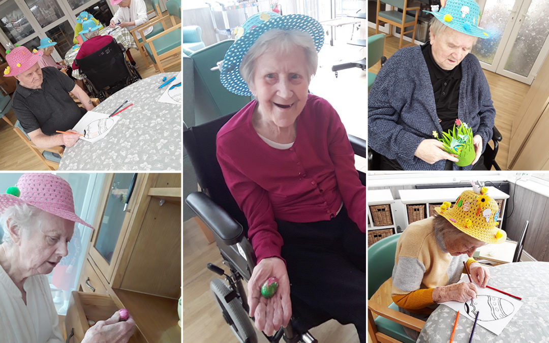 Easter crafts and egg hunt at The Old Downs Residential Care Home