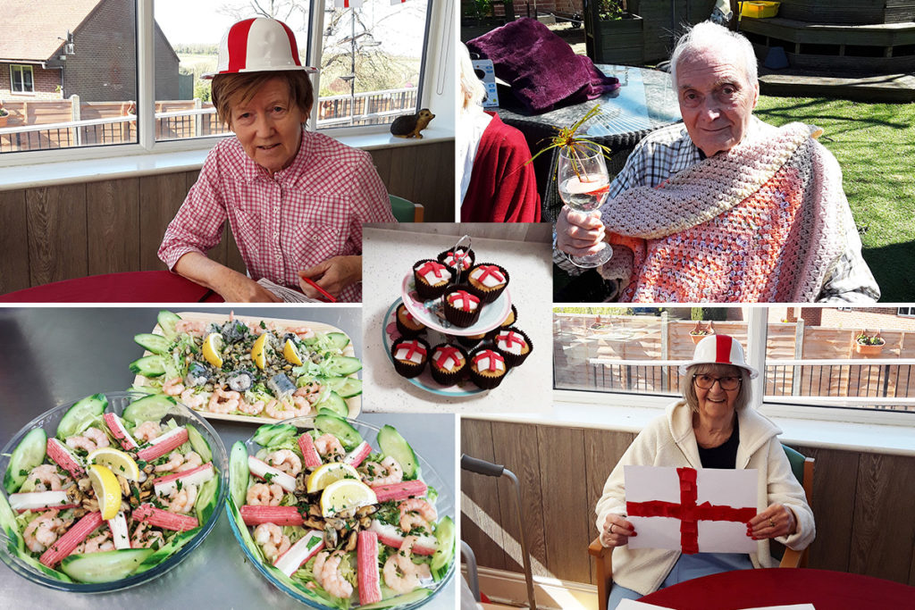 St George's Day celebrations at The Old Downs Residential Care Home