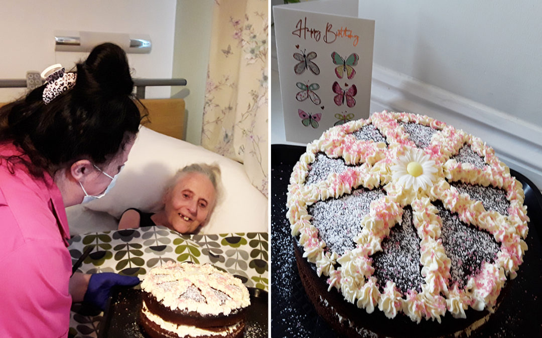 Birthday wishes to Valerie at The Old Downs Residential Care Home