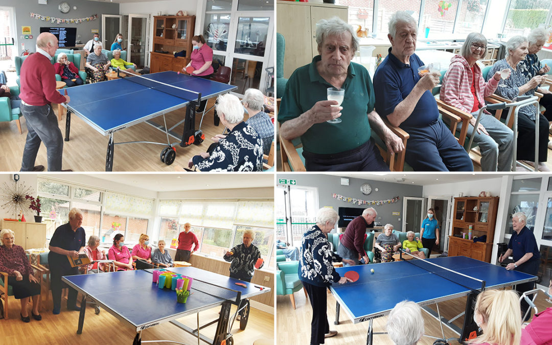 The Old Downs Residential Care Home celebrate World Table Tennis Day
