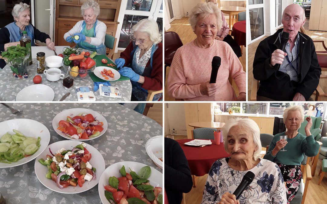 International Chefs Day and karaoke fun at The Old Downs Residential Care Home