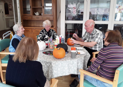 Pumpkin painting at The Old Downs Residential Care Home