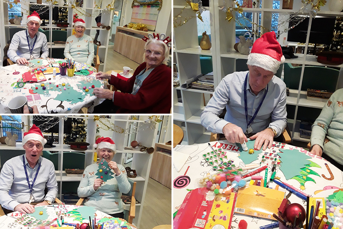 Festive crafting fun at The Old Downs Residential Care Home