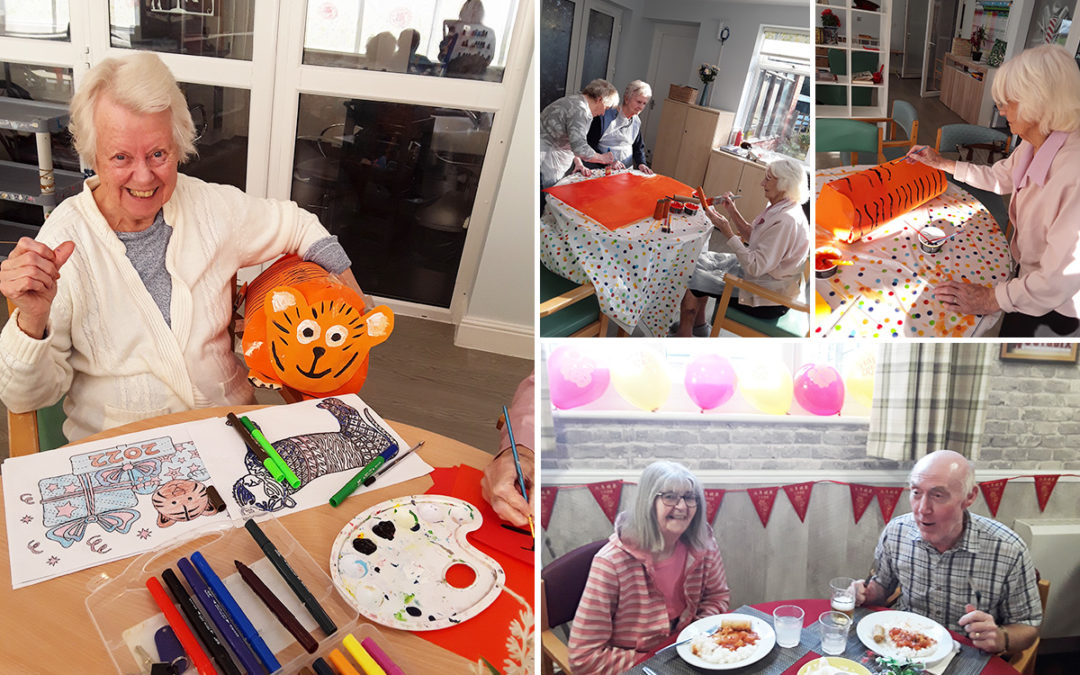 The Old Downs Residential Care Home celebrate the Year of the Tiger