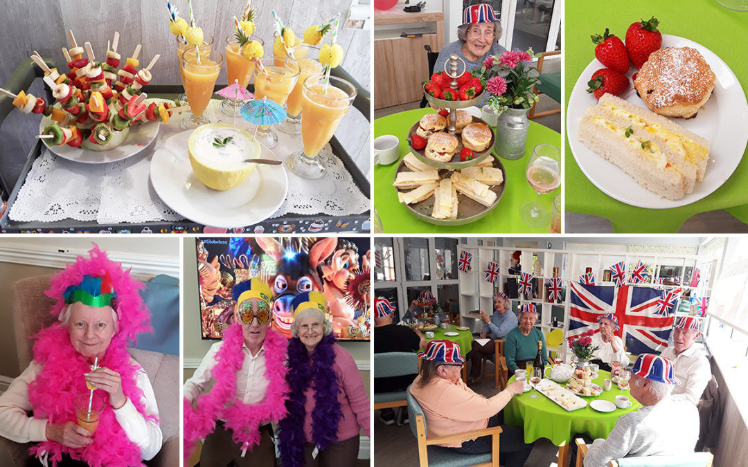 Carnival fun and a royal birthday tea party at The Old Downs Residential Care Home