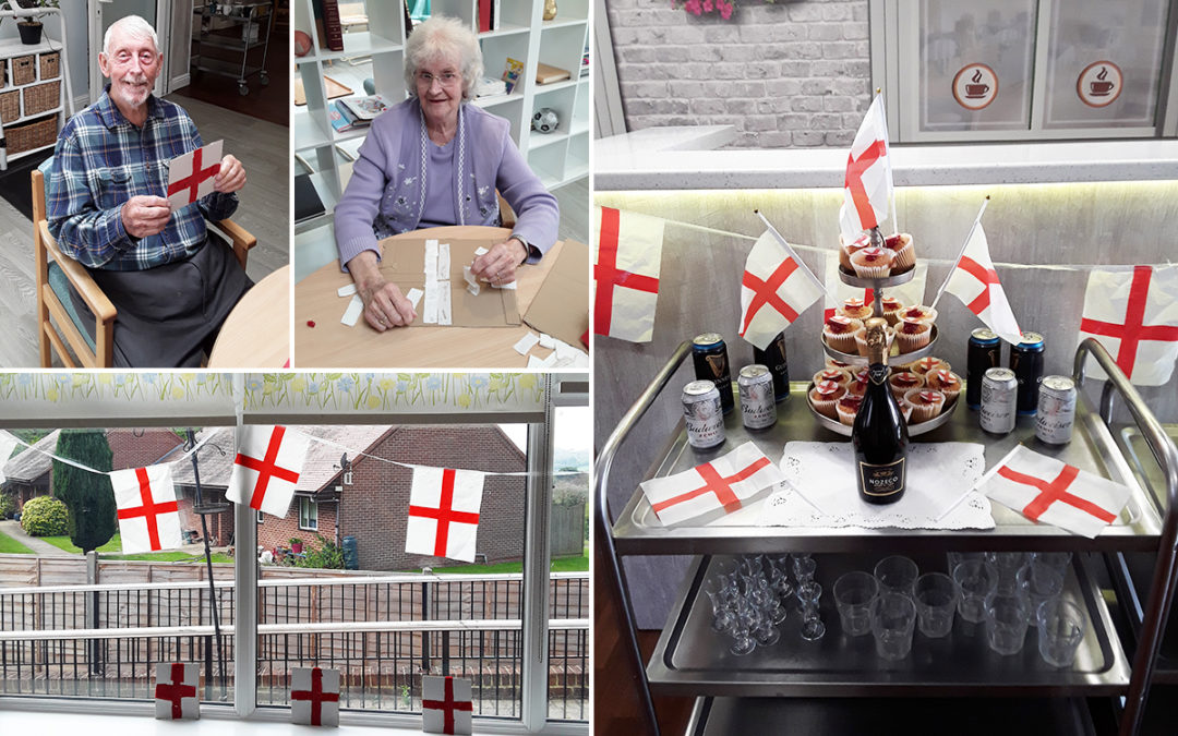 St Georges Day celebrations at The Old Downs Residential Care Home