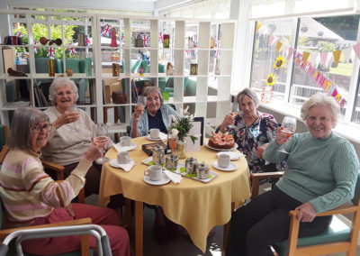 Birthday tea party at The Old Downs Residential Care Home