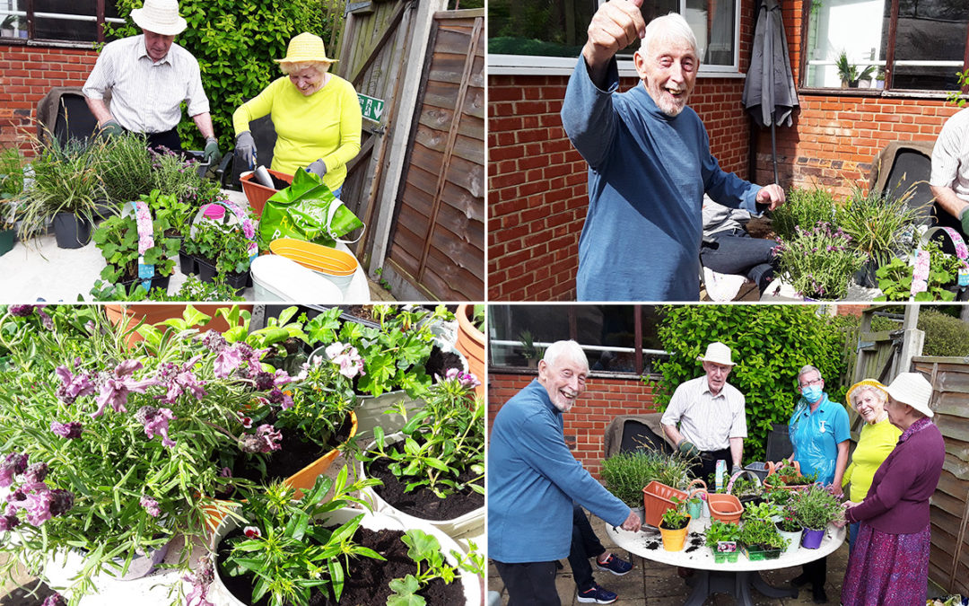 Gardening club at The Old Downs Residential Care Home