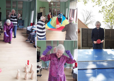 Fun and games at The Old Downs Residential Care Home