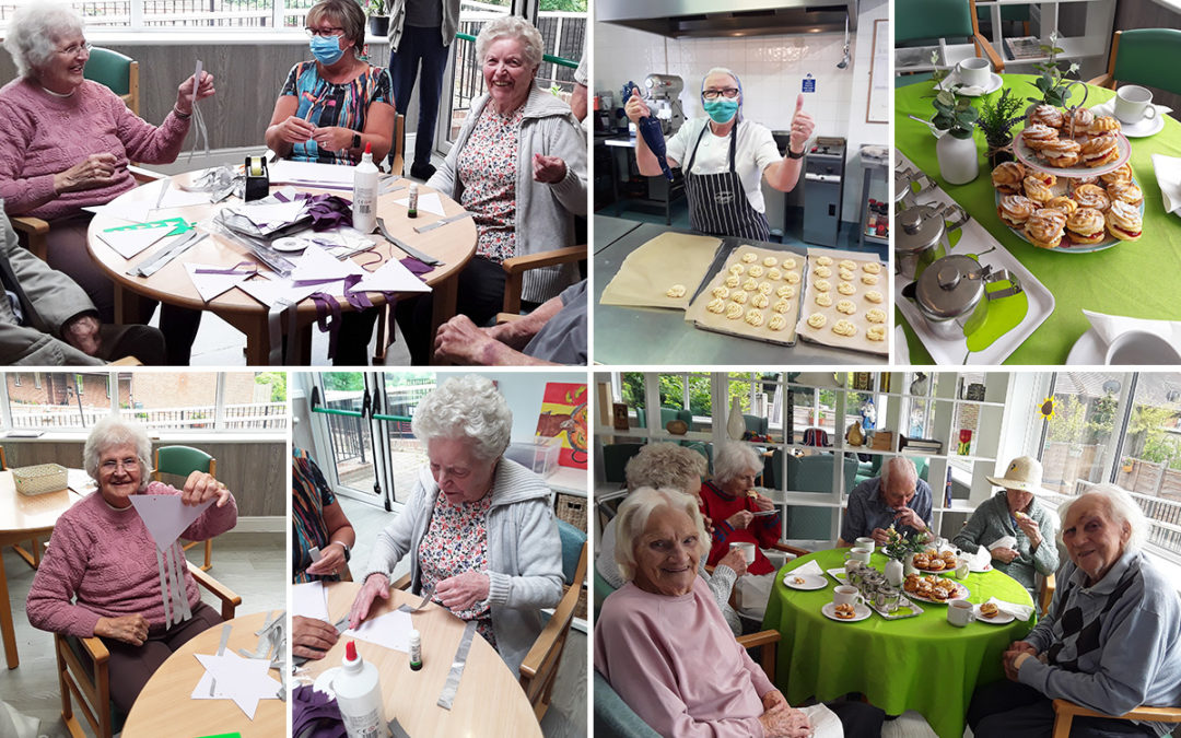 National Biscuit Day and Jubilee crafts at The Old Downs Residential Care Home