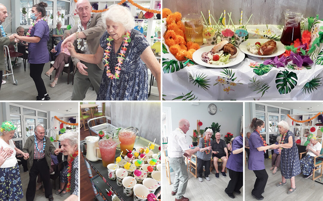 Hawaiian BBQ fun at The Old Downs Residential Care Home