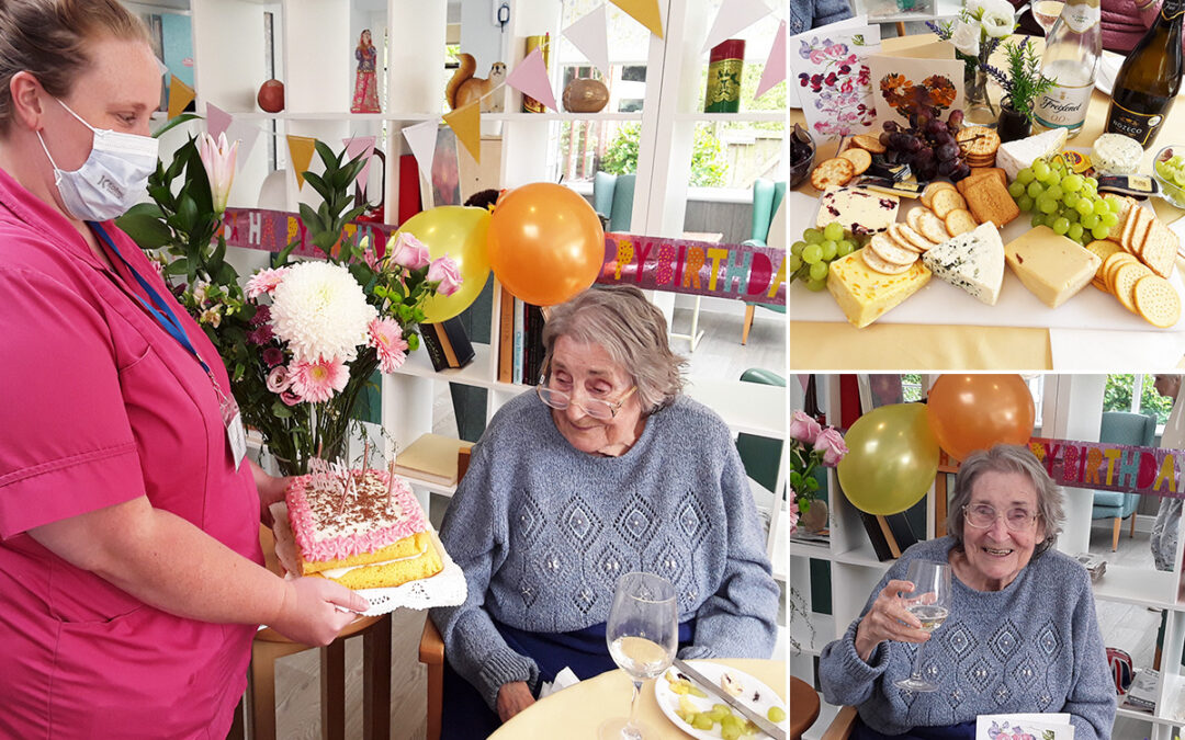 Happy birthday Margaret at The Old Downs Residential Care Home