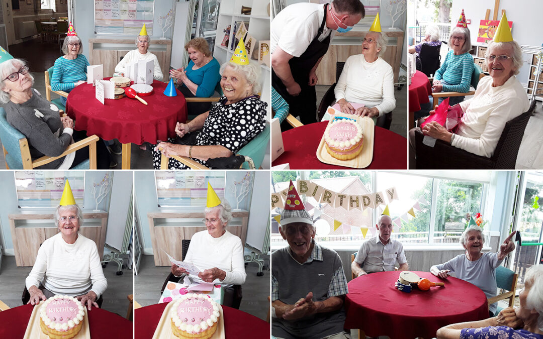 Birthday wishes for Yvonne at The Old Downs Residential Care Home