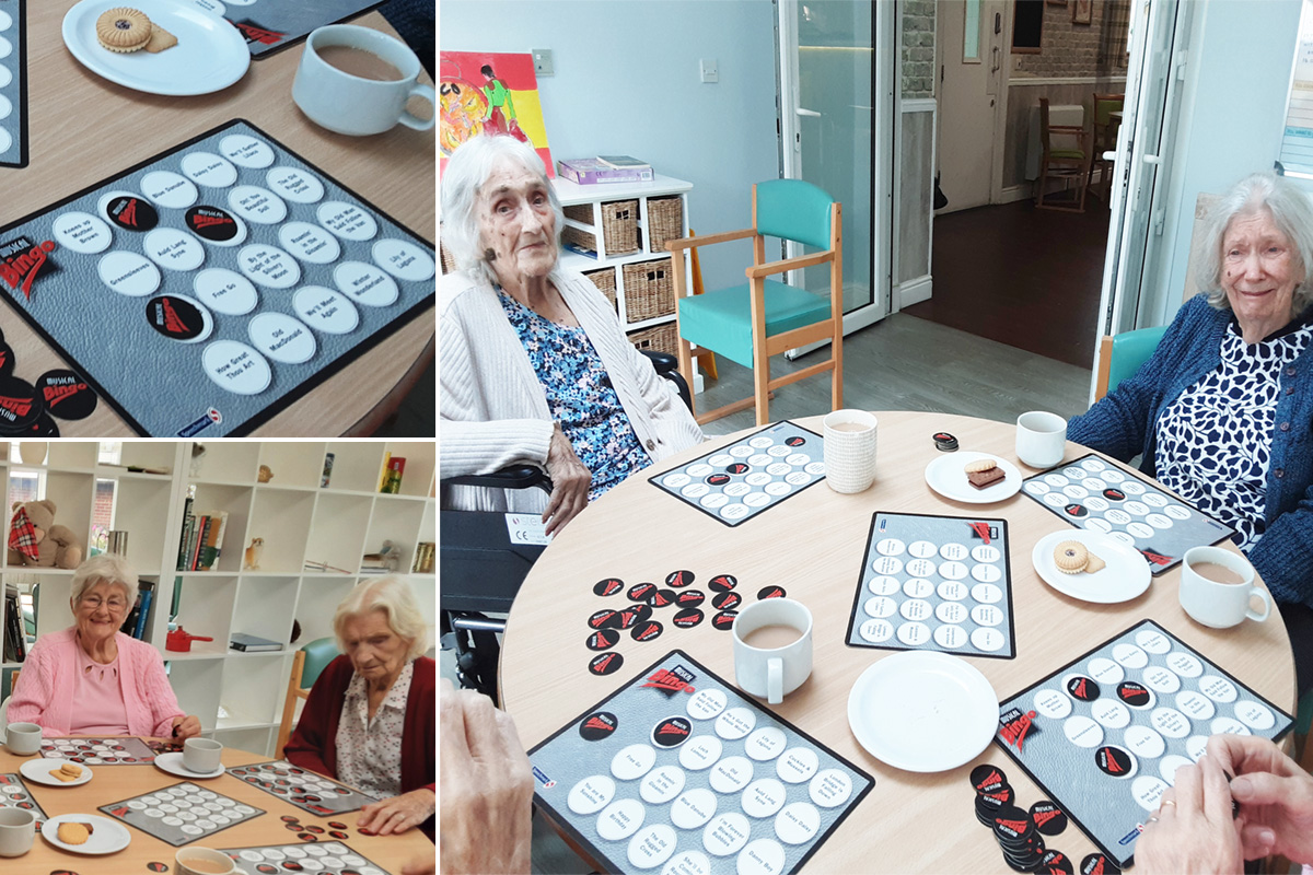 Musical bingo fun at The Old Downs Residential Care Home