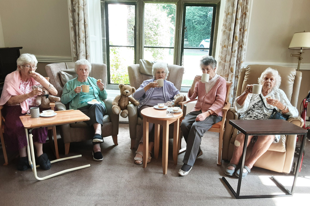 Teddy bear picnic afternoon tea at The Old Downs Residential Care Home