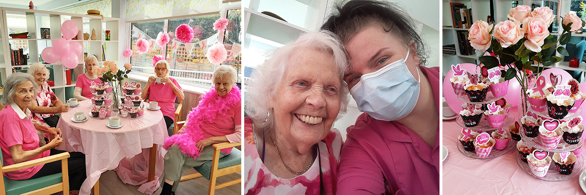 Wear It Pink Day for Breast Cancer Awareness at The Old Downs Residential Care Home