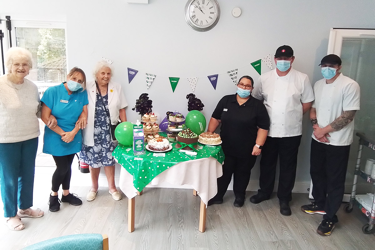 The Old Downs Residential Care Home hosting a Macmillan Coffee Morning