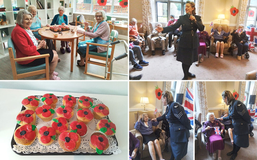 Remembrance baking and music at The Old Downs Residential Care Home