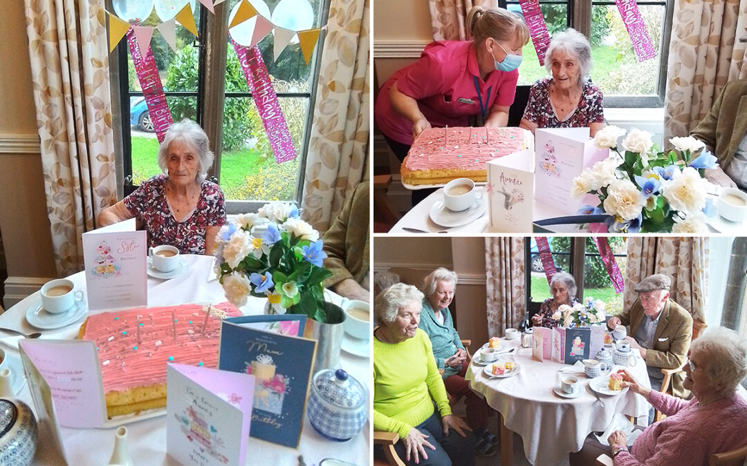 Happy birthday to Shirley at The Old Downs Residential Care Home