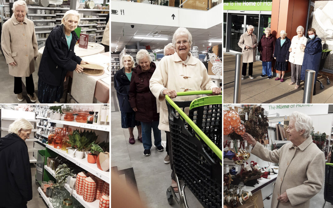 The Old Downs Residential Care Home residents take a shopping trip to Dunelm