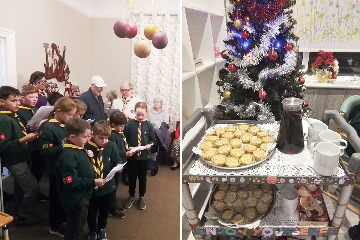 Carols with the Scouts at The Old Downs Residential Care Home