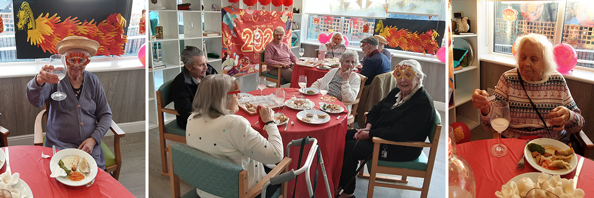 Chinese New Year lunch at The Old Down Residential Care Home