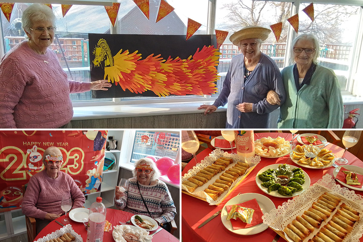 Celebrating Chinese New Year at The Old Down Residential Care Home