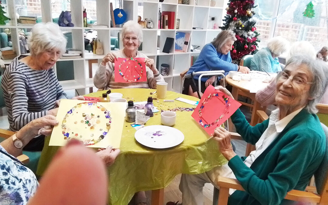 Seasonal arts and crafts at The Old Downs Residential Care Home