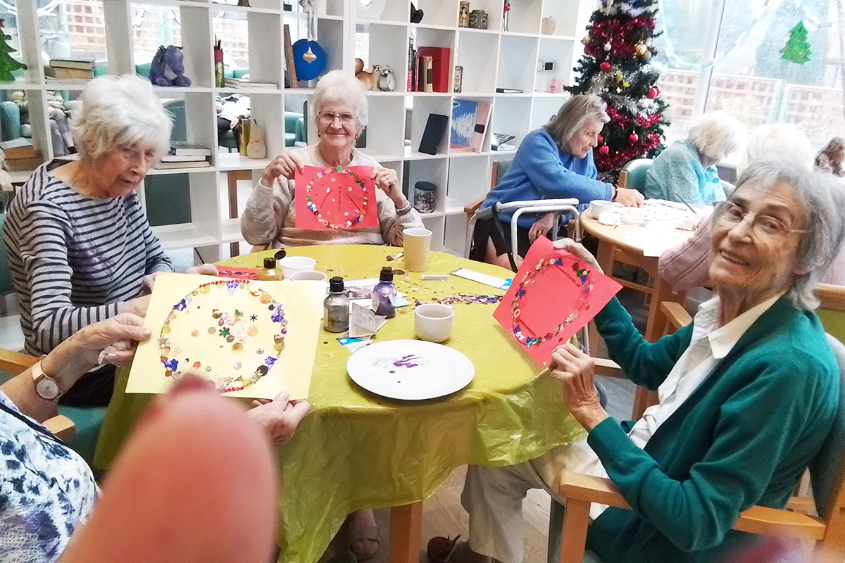 Seasonal arts and crafts at The Old Downs Residential Care Home