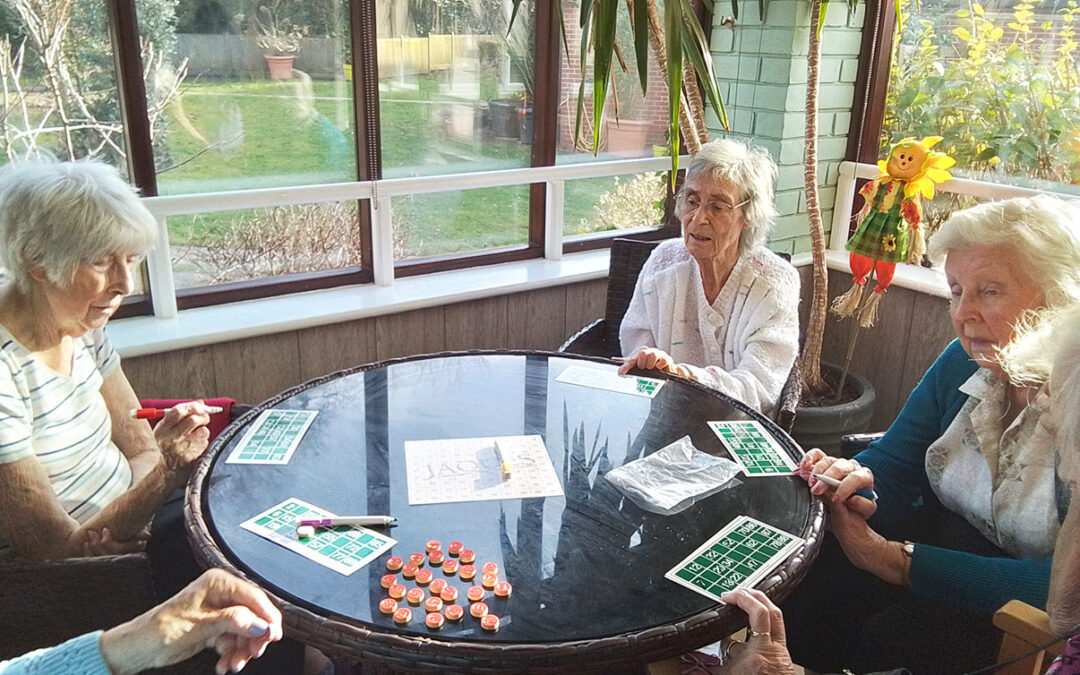 Bingo fun at The Old Downs Residential Care Home
