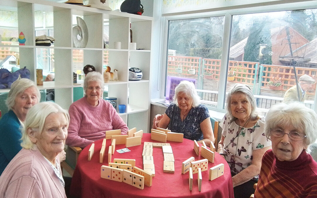 Games afternoon at The Old Downs Residential Care Home