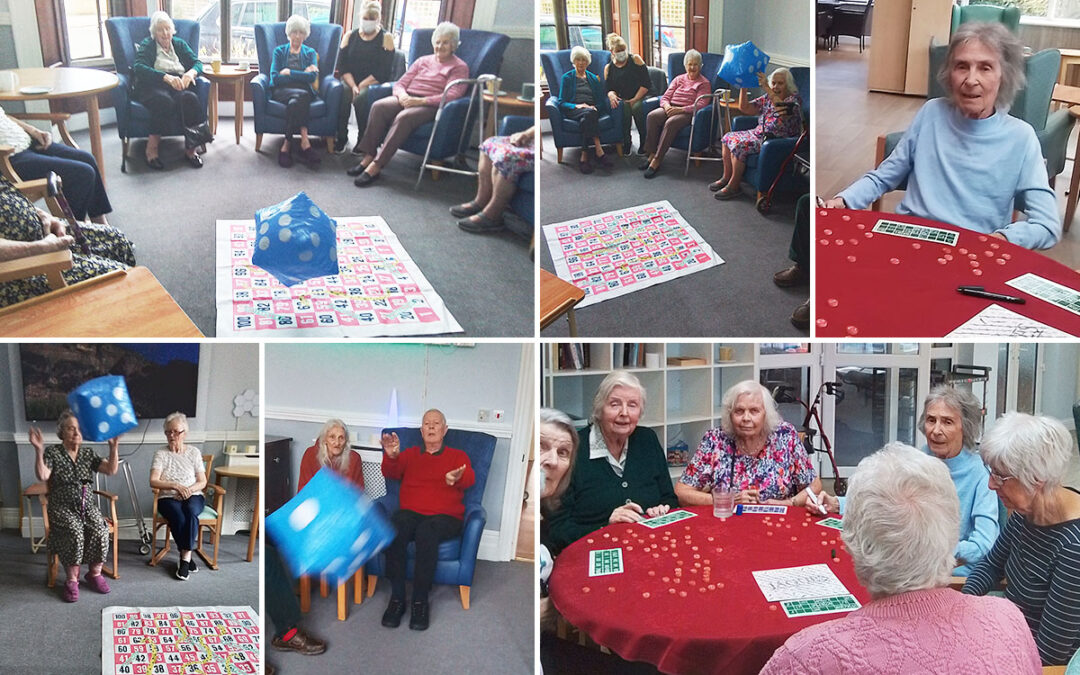 Games time at The Old Downs Residential Care Home