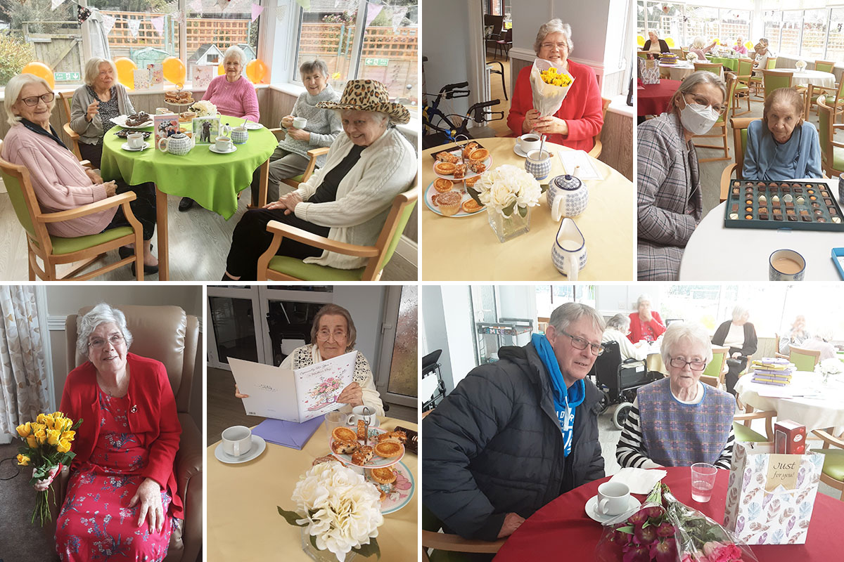Mothers Day coffee morning at The Old Downs Residential Care Home