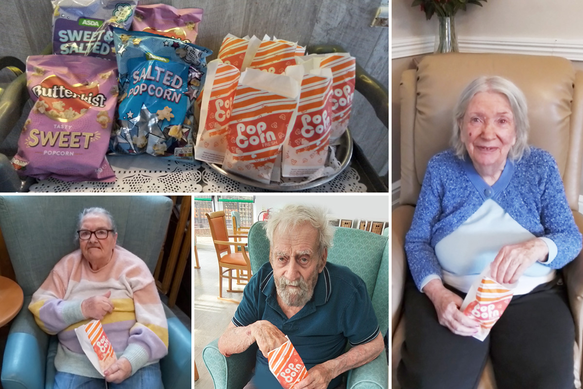 Popcorn Lovers Day at The Old Downs Residential Care Home