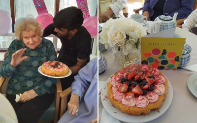 Happy birthday to Pat at The Old Downs Residential Care Home